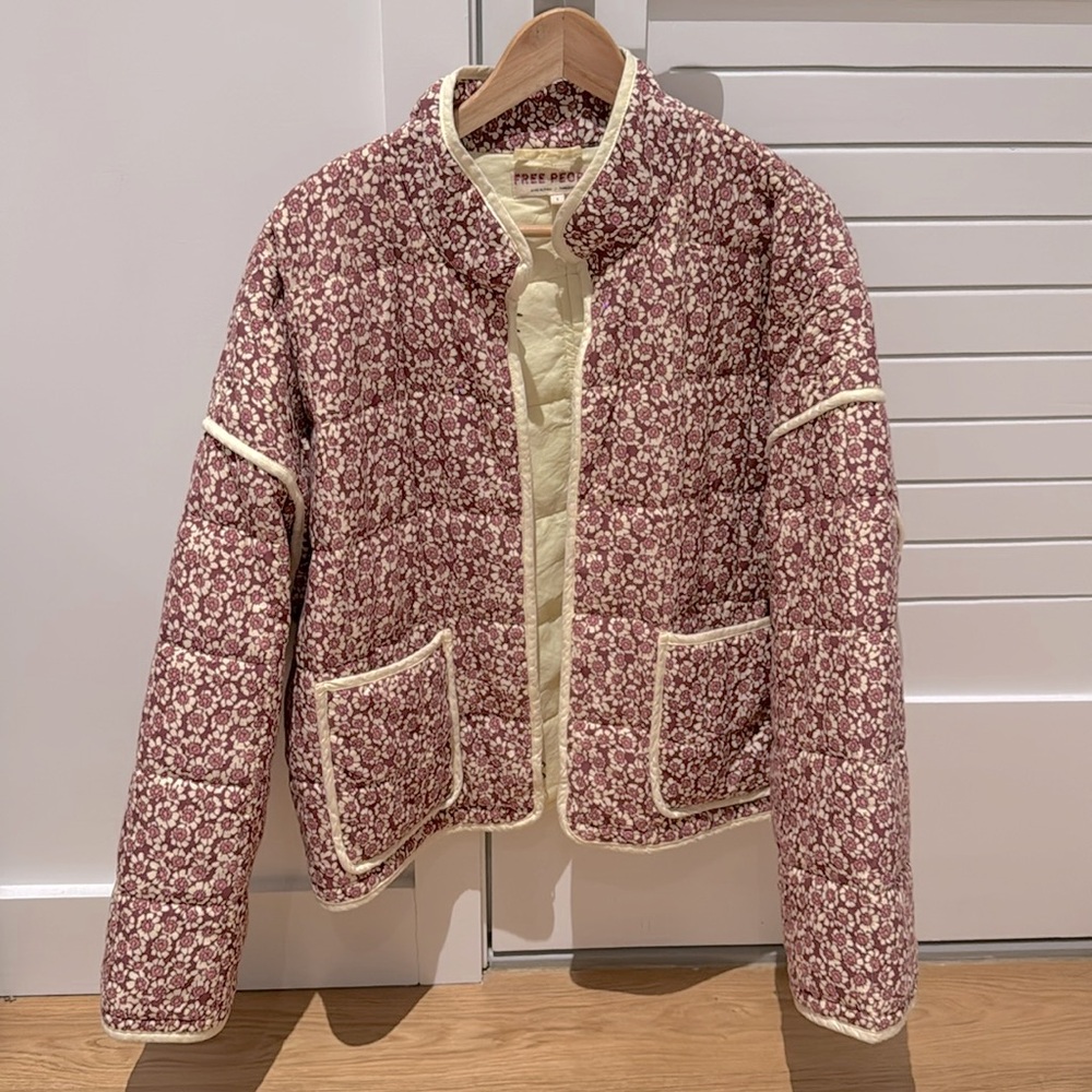 Free People Chloe Jacket Maroon Size Small